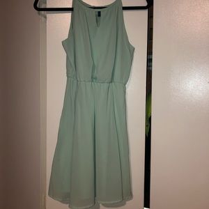 Teal Blue Rain Dress